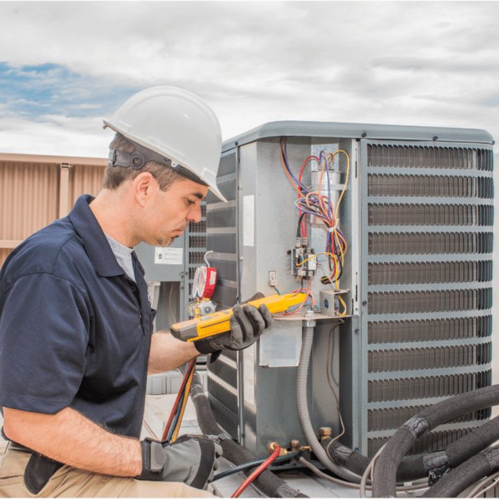 Oshawa Duct Cleaning certified duct cleaning technician on a service call in Oshawa, Ontario